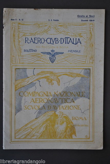 Aeronautica Aviazione Regio Aero Club Italia Caproni Volo Balbo America …