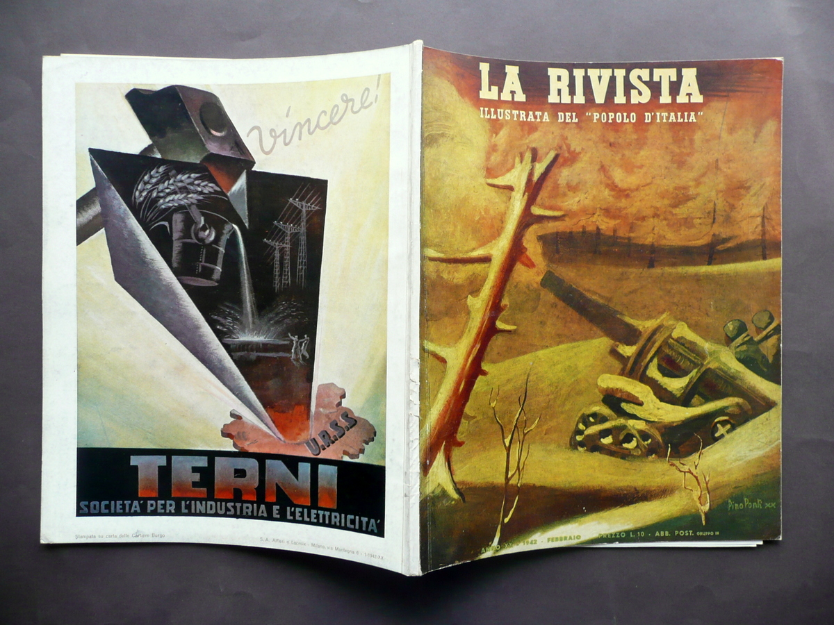 Aeropoema Bellotti Marinetti Corra Rivista Illustrata del Popolo d'Italia 1942