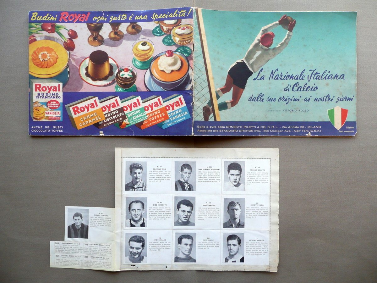 Album Calciatori La Nazionale Italiana di Calcio Piletti 1952 Completo …