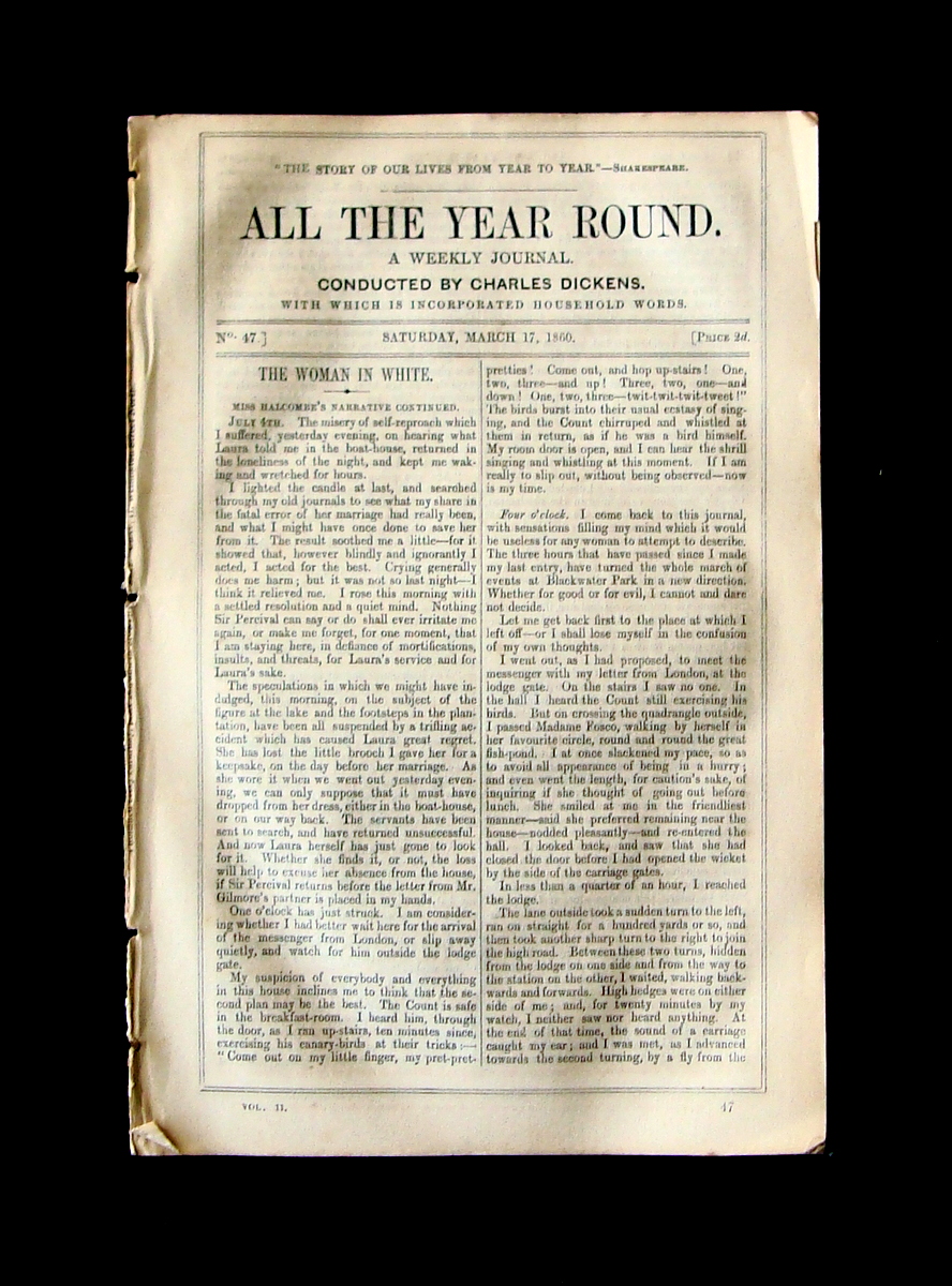 All The Year Round weekly journal by Charles Dickens n …