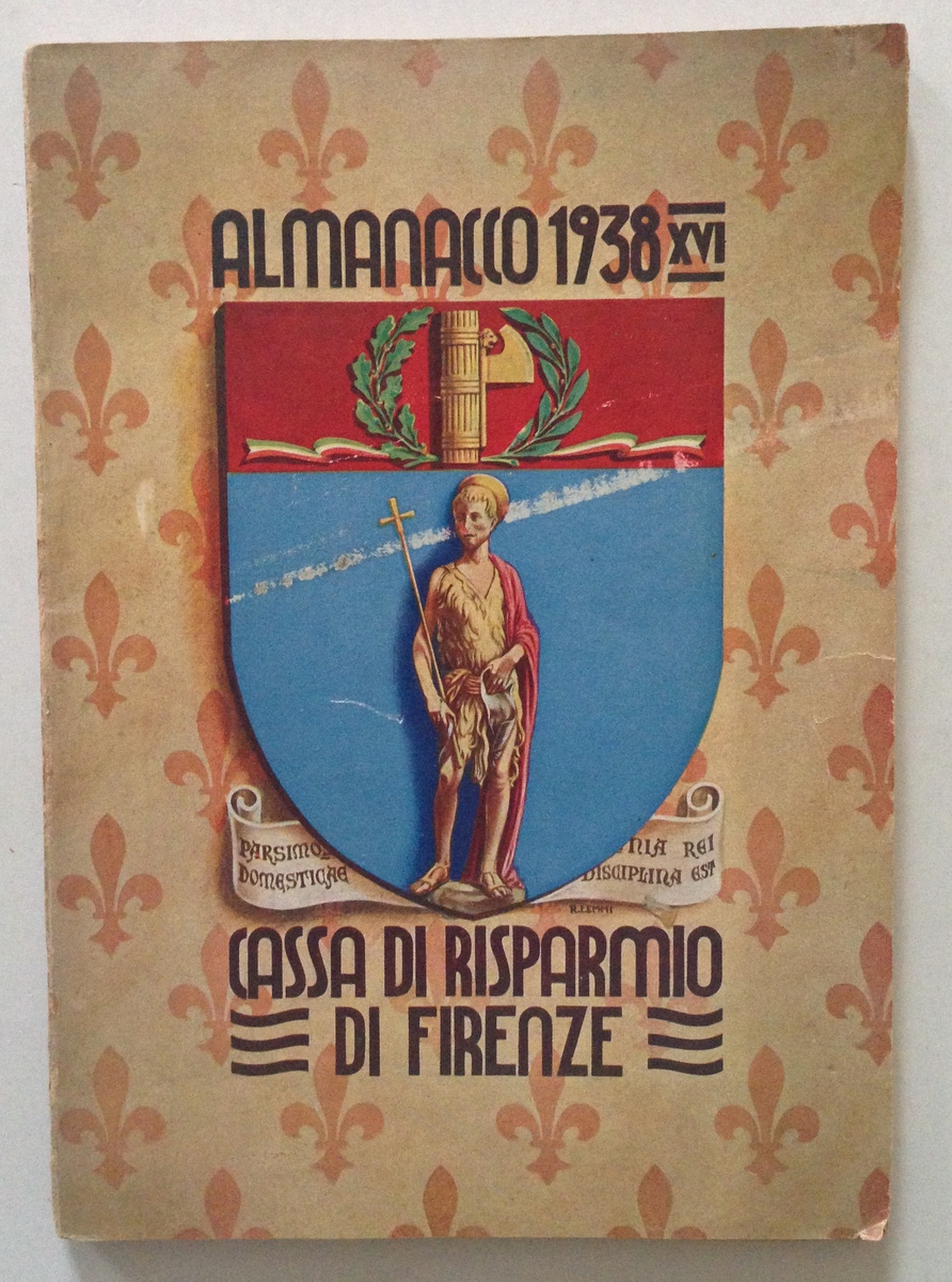 Almanacco 1938 Cassa di Risparmio di Firenze 1937