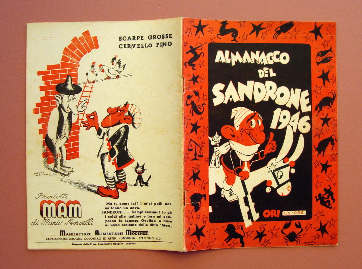 Almanacco del Sandrone 1946 Ori Ed 1946 Zucconi Molinari Urbini …