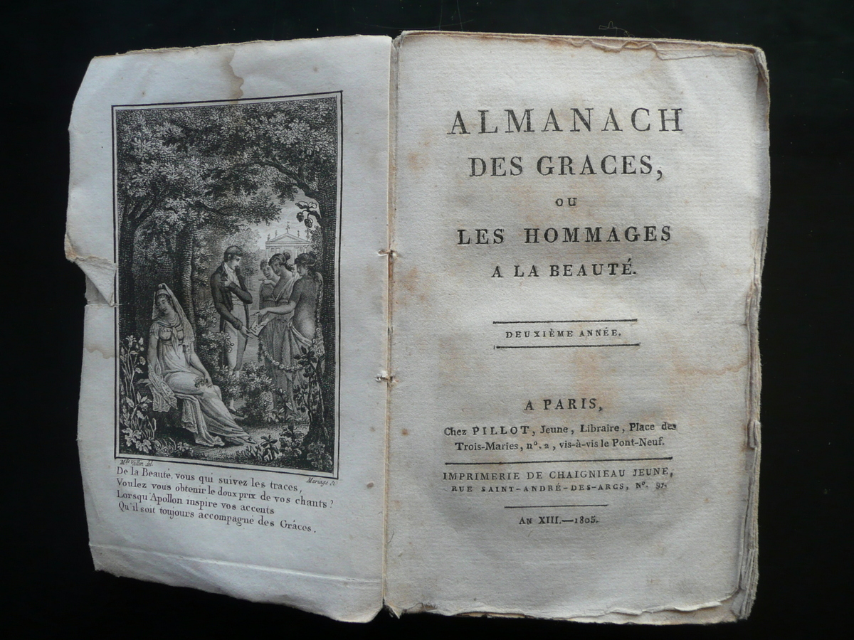 Almanach des Graces ou Les Hommages a La BeautÈ Deuxieme …