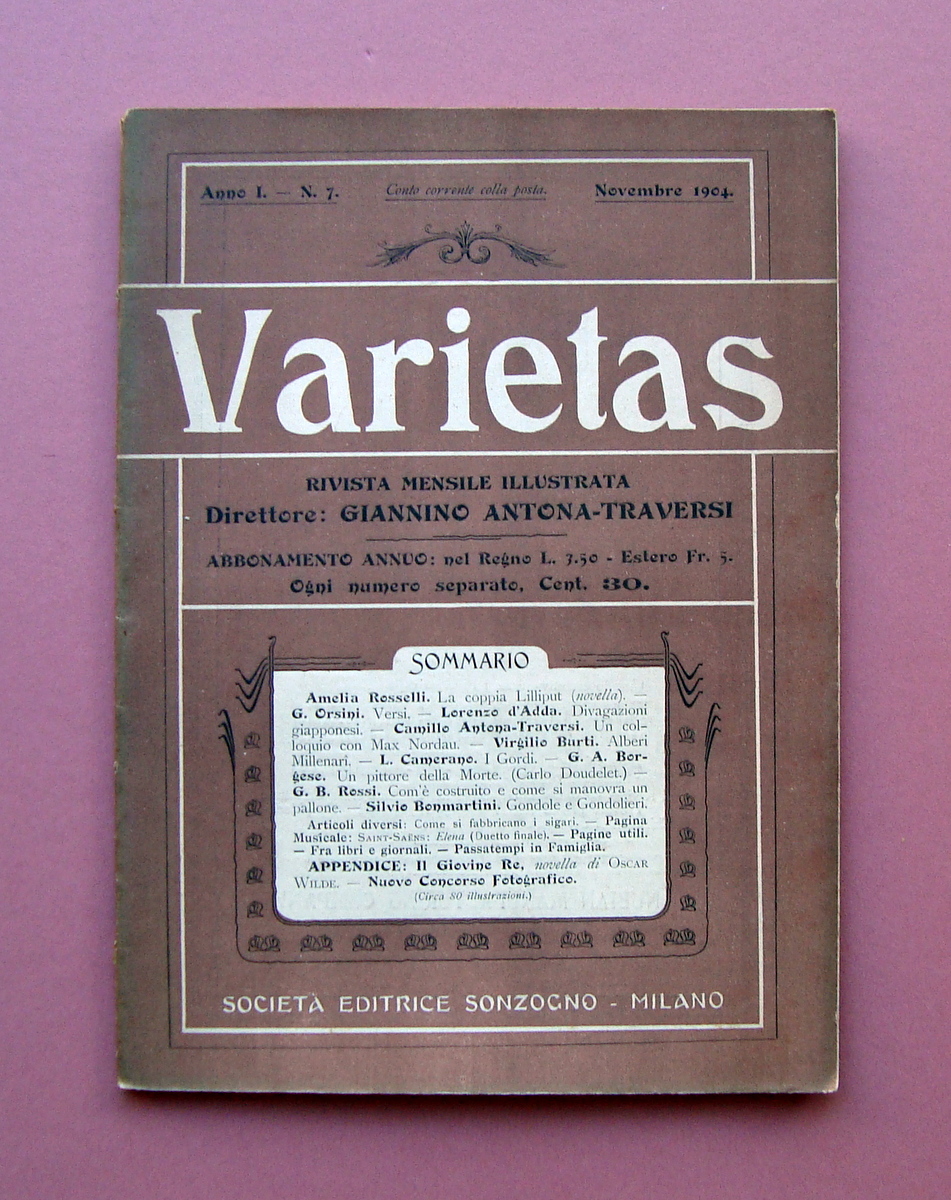 Amelia Rosselli La coppia Lilliput Veritas n 7 Novembre 1904 …