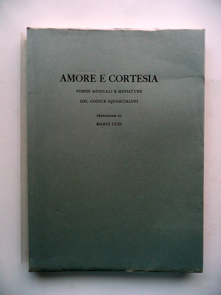 Amore e Cortesia Poesie Musicali Miniature Prefazione M. Luzi Scheiwiller …