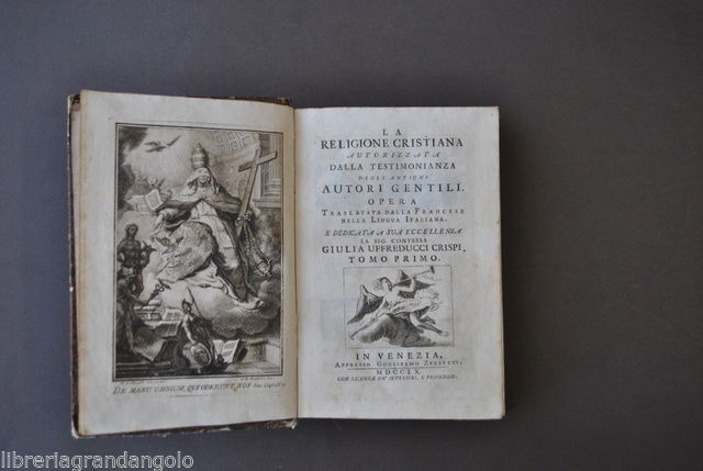 Antichi Religione Cristiana Autorizzata Autori Gentili Figurati Venezia 1760