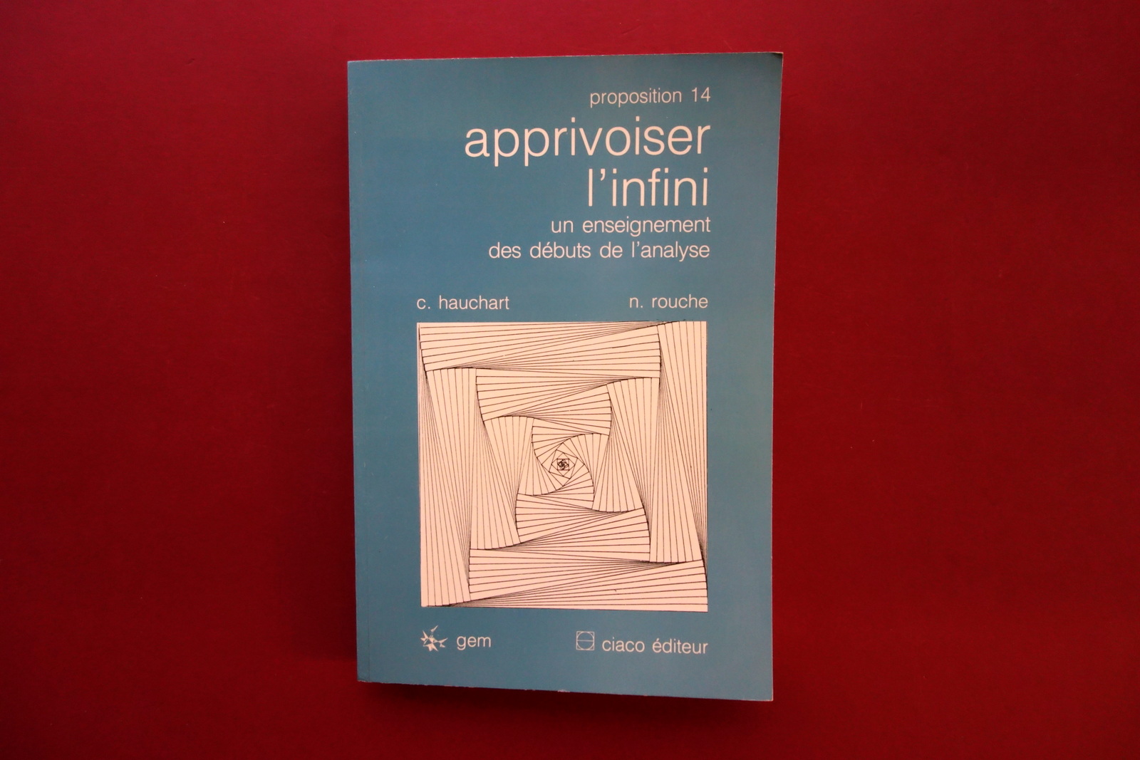 Apprivoiser l'Infini C. Hauchart N. Rouche Gem Ciaco Editeur 1987