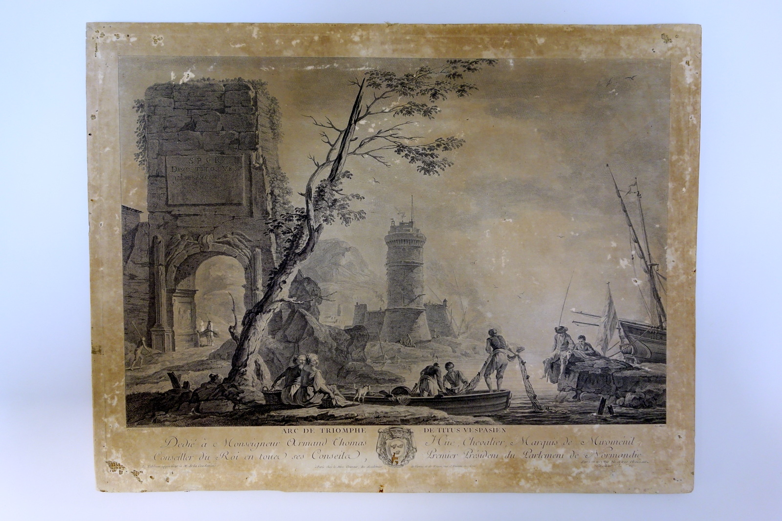 Arc de Triomphe de Titus Vespasien Incisione De La Croix …