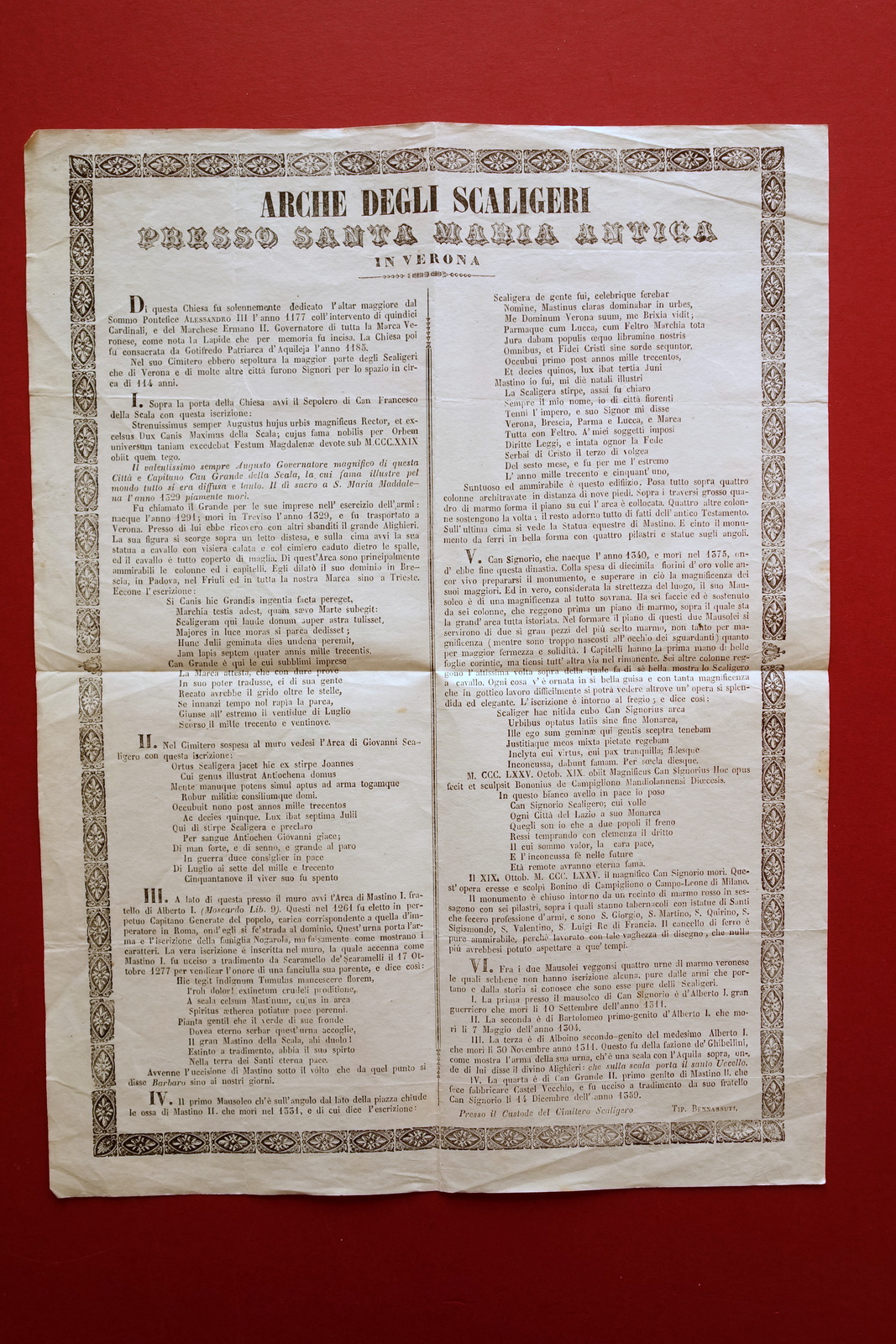 Arche degli Scaligeri presso Santa Maria Antica in Verona Benassuti …