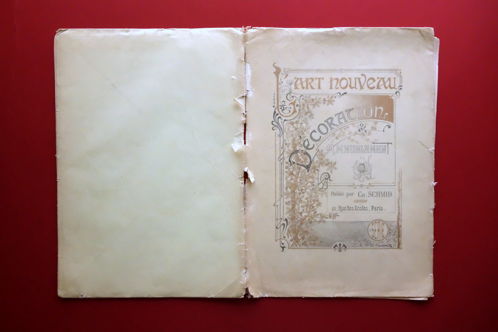 Art Nouveau Decoration et Ameublement Schmid 1∞ Serie 15 Tavole …