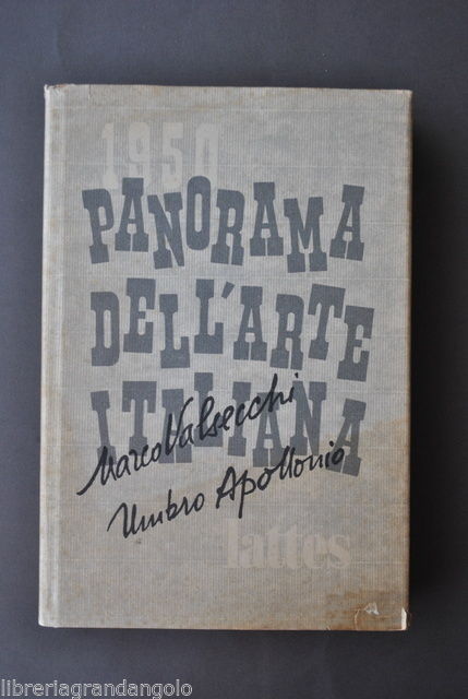 Arte Contemporanea Italiana Panorama Valsecchi Apollonio Lattes Torino 1950