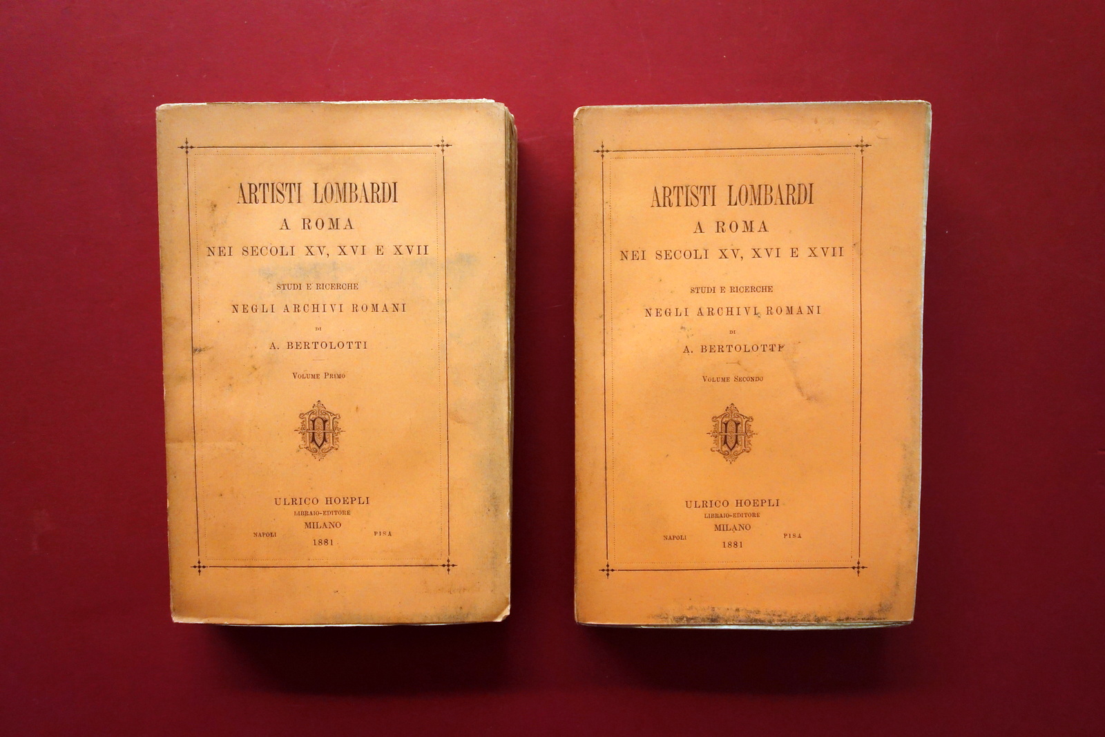 Artisti Lombardi a Roma Secoli XV XVI XVII A. Bertolotti …