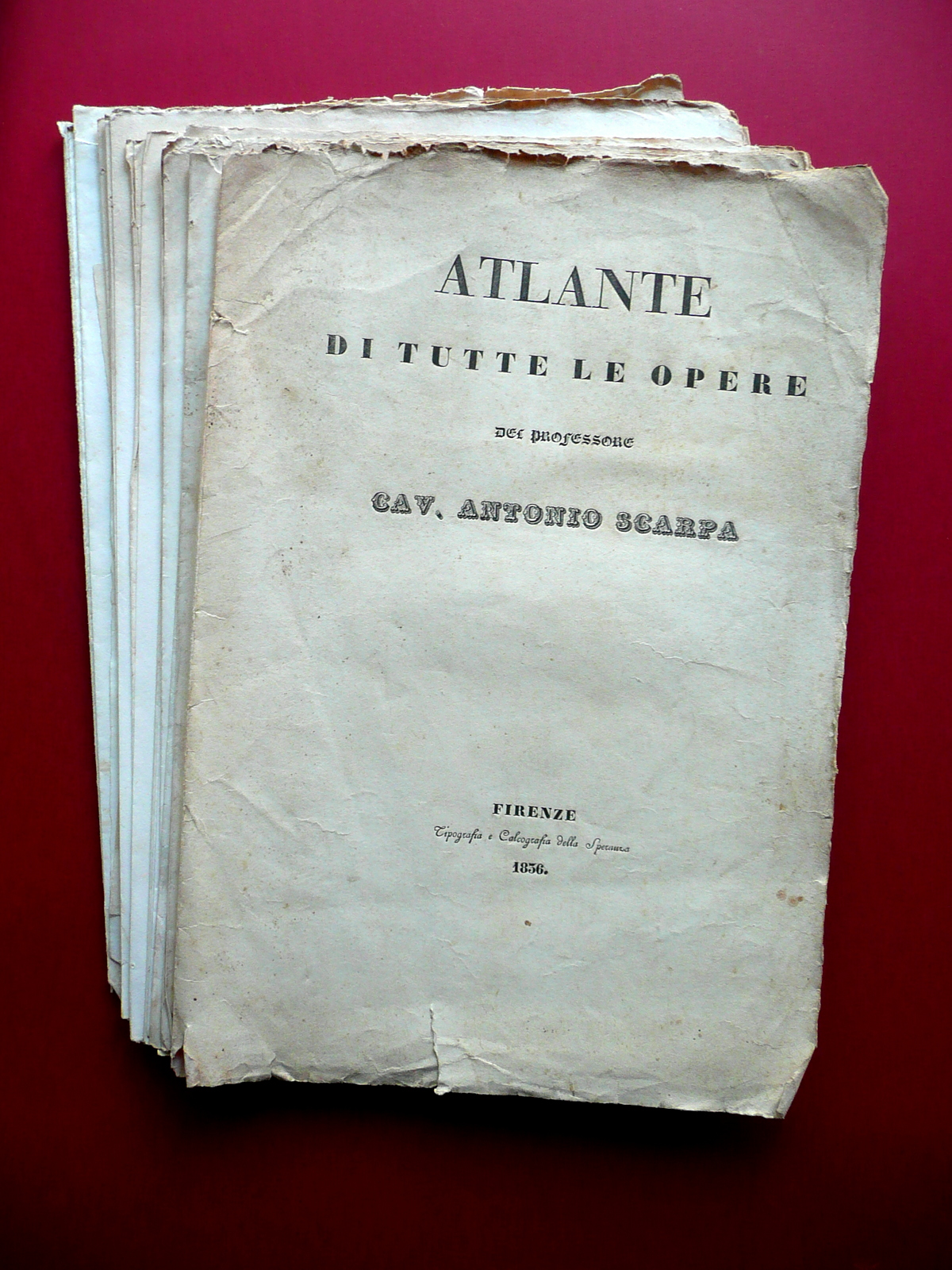 Atlante di Tutte le Opere di Antonio Scarpa Batelli 1836 …