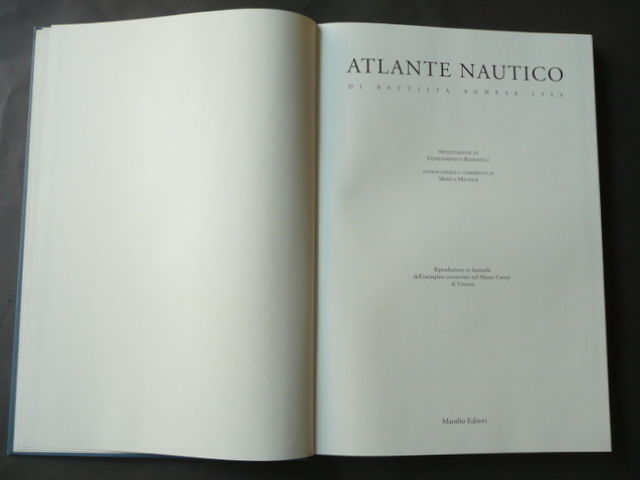 Atlante Nautico Battista Agnese 1553 Romanelli Milanesi Marsilio Venezia 1990