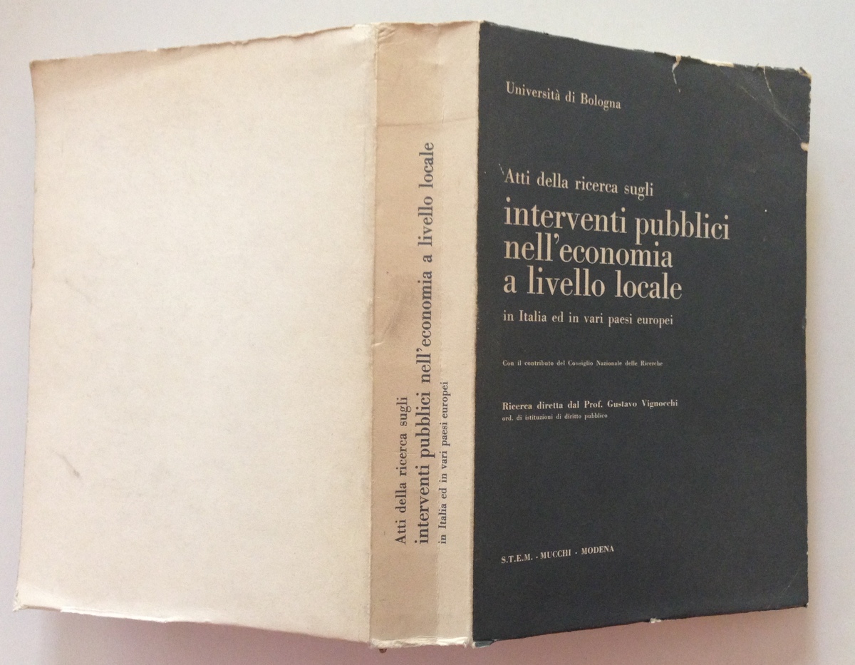 Atti della Ricerca sugli Interventi Pubblici nell'Economia a Livello Locale