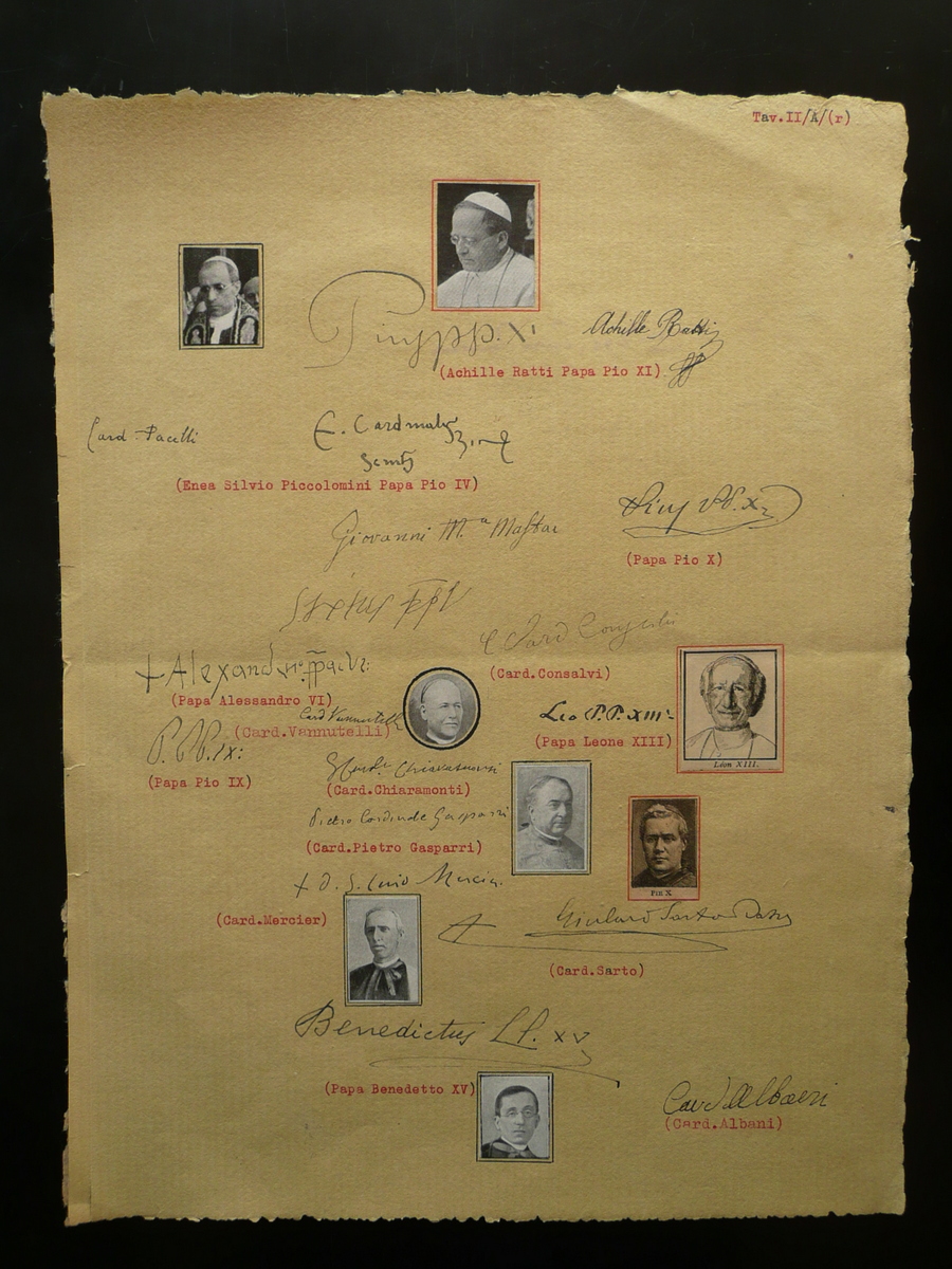 Autografi Vari Papi Cardinali Falsi Anni '30 - '40 Religione …
