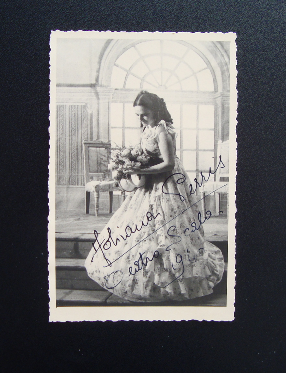 Autografo Adriana Perris soprano Foliana Teatro Scala 1940
