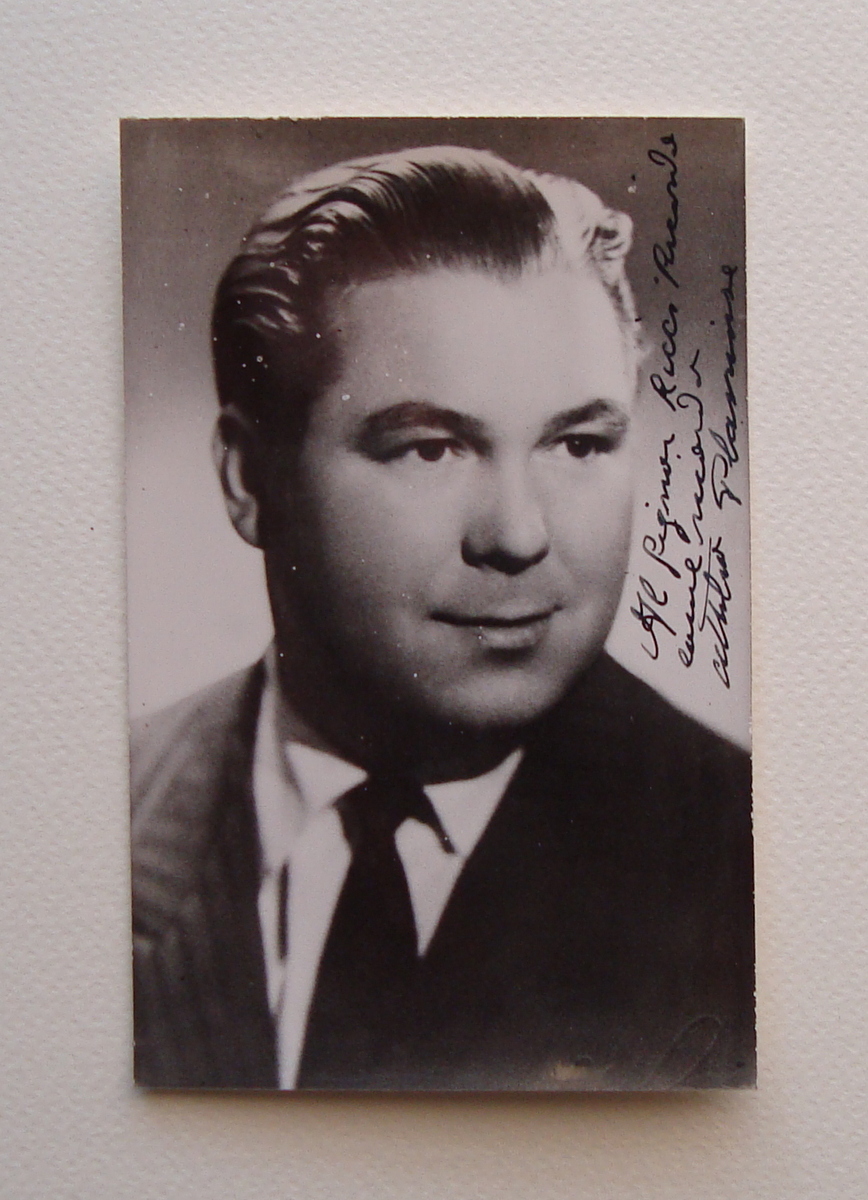 Autografo Attilio Planinsek Tenore Spalato Trieste Lirica