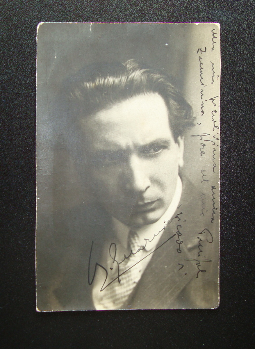 Autografo dedica Guarnieri Antonio Direttore d'orchestra primi 900