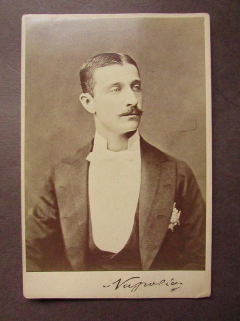 Autografo Fotografia Napoleone IV Eugenio Bonaparte Principe Imperiale Francia