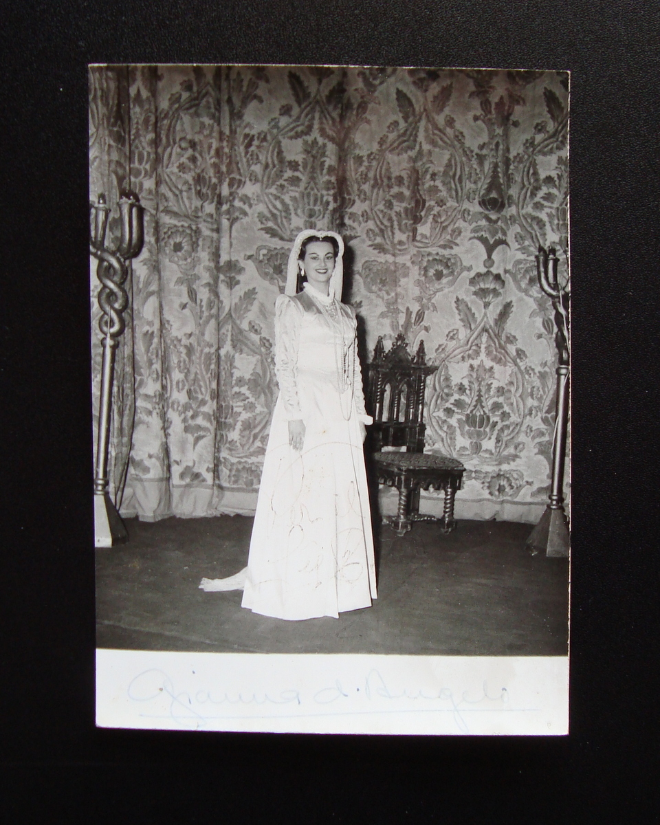 Autografo Gianna D'Angelo Soprano Foto Botti & Pincelli Lirica