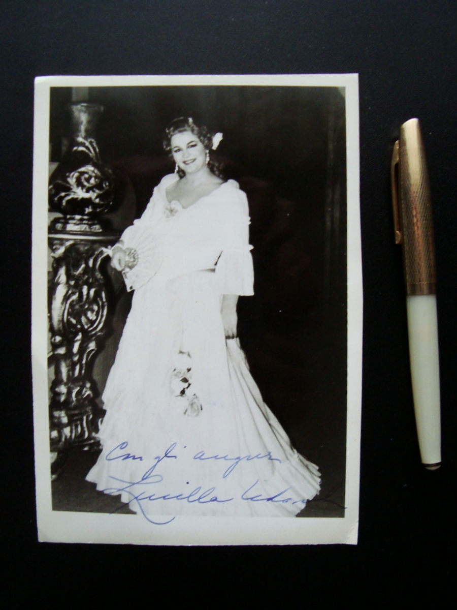 Autografo Lucilla Udovich Soprano Teatro