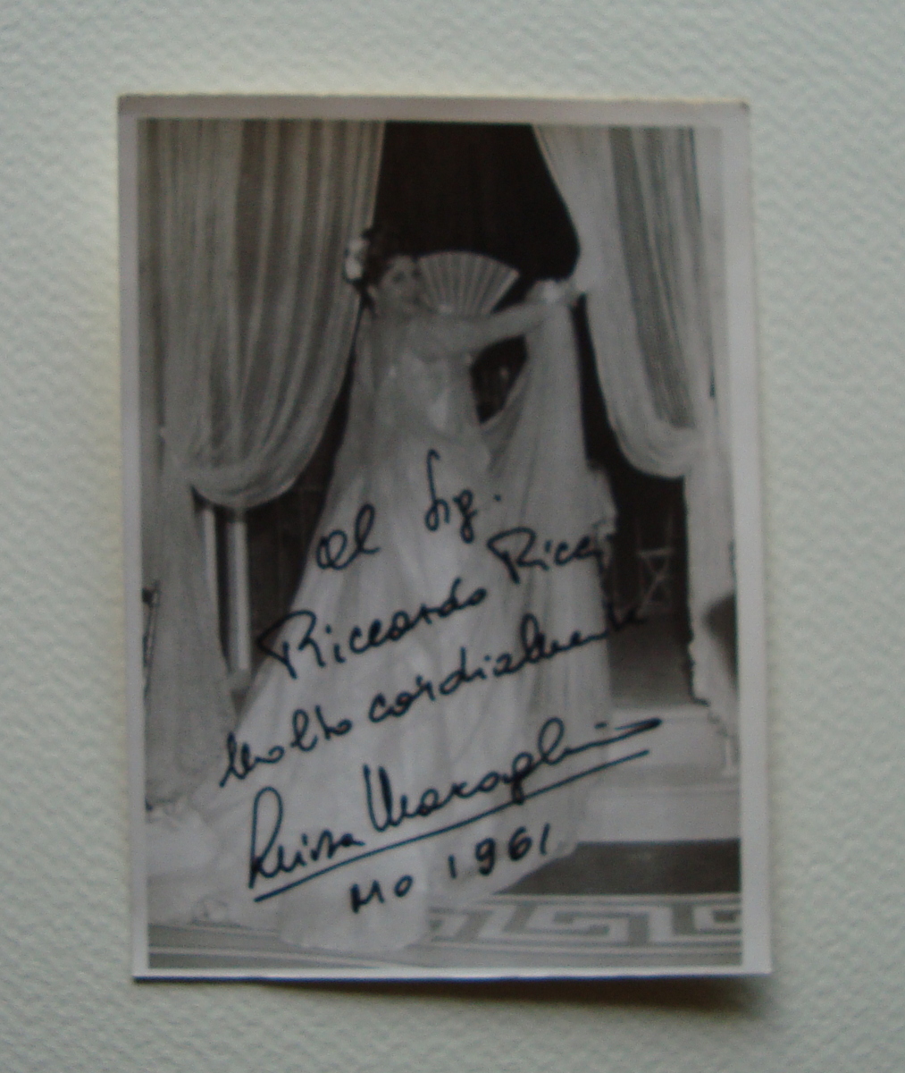 Autografo Luisa Maragliano Soprano 1961 Lirica