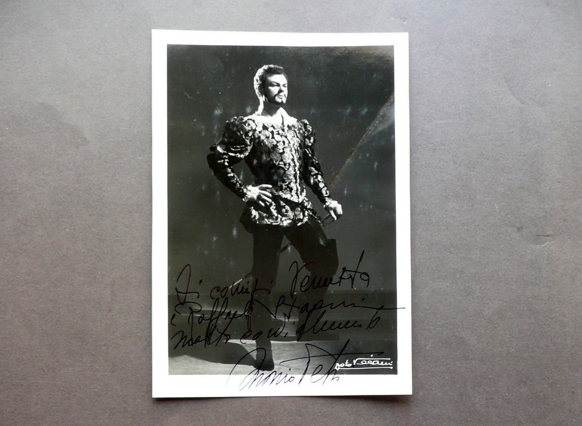Autografo Mario Petri Fotografia Baritono Basso Don Giovanni Villani 1953 …