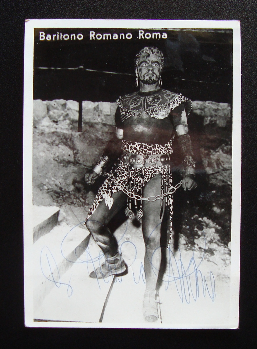 Autografo Romano Roma Baritono Lirica