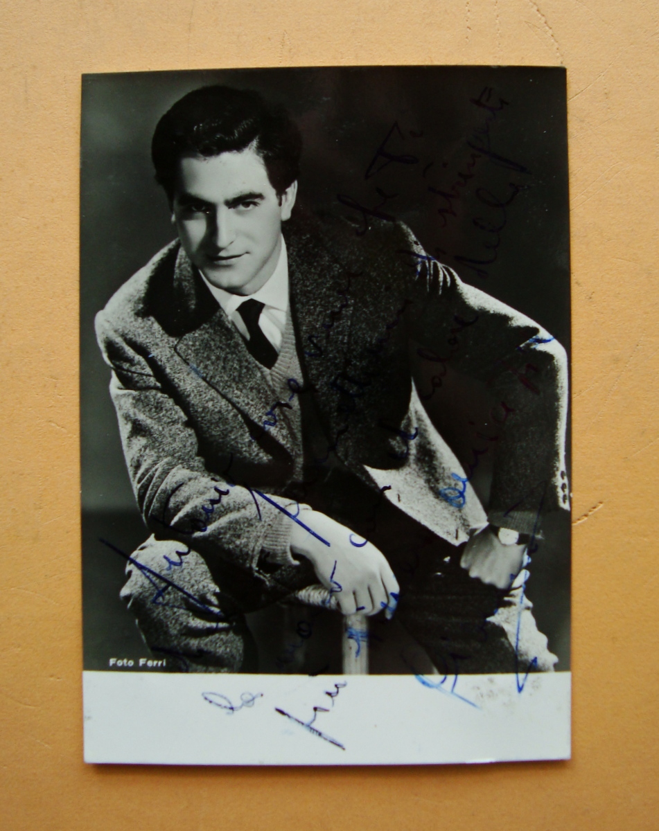 Autografo Wladimiro Ganzarolli Basso Baritono Foto Ferri Teatro