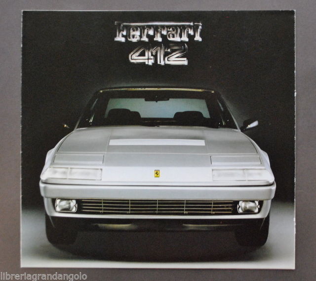 Automobili Motori Pubblicit‡ Auto Pieghevole Ferrari 412 Maranello Modena 1985