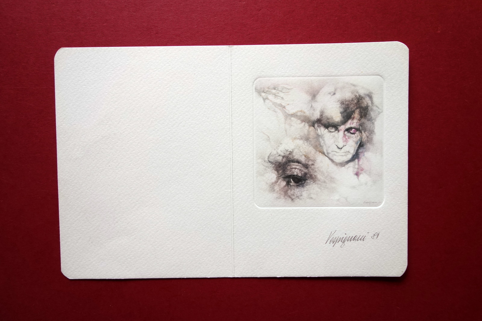 Autoritratti Firmati Renzo Vespignani 1981 Fotolitografia a 4 Colori Numerato