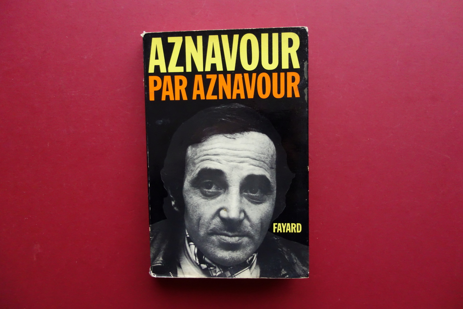Aznavour par Aznavour Fayard 1970 Autografo