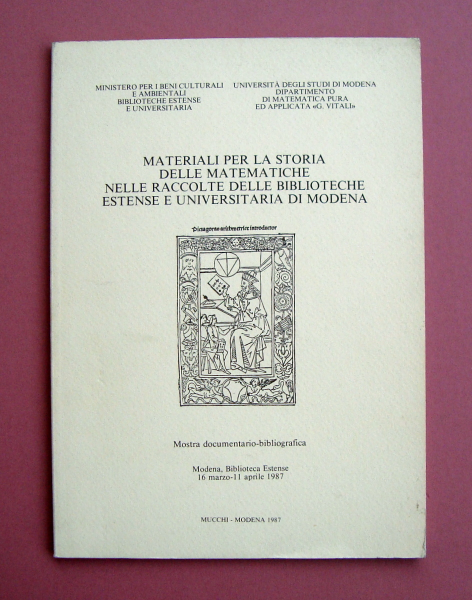 Barbieri Venturi Materiali per la Storia delle Matematiche Biblio Estense …