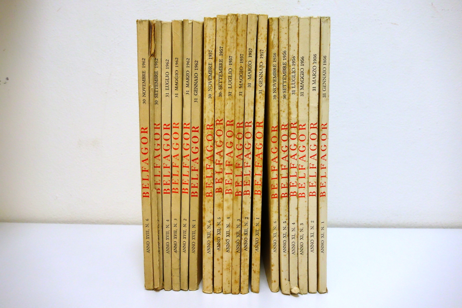 Belfagor Rassegna di Varia Umanità 1956 1957 1962 Tre Annate …