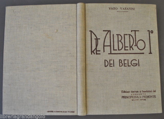 Belgio Re Alberto I dei Belgi Benefattori Convitto Principessa Piemonte …