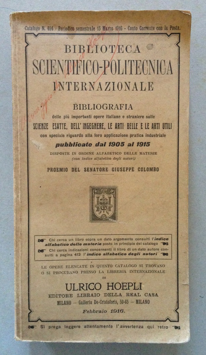 Bibliografia Opere Sulle Scienze Esatte Ingegnere Arti Belle Arti Utili …