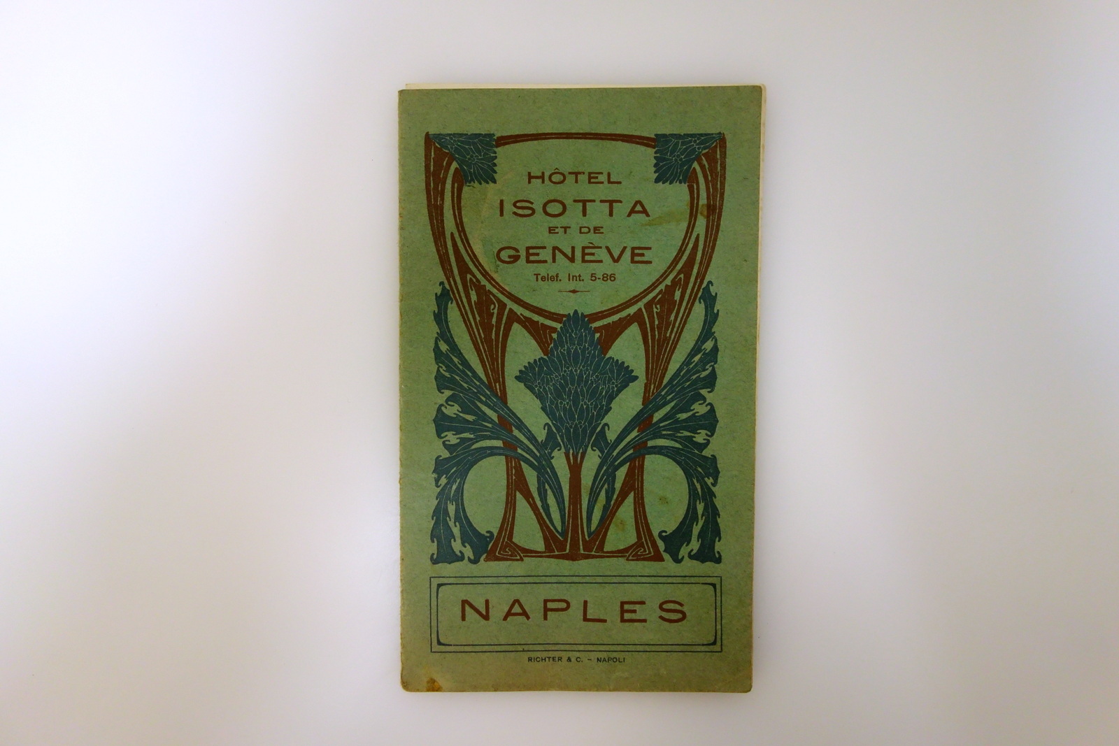 Brochure Libretto Hotel Isotta de Geneve Naples Hotel Napoli Pompei …