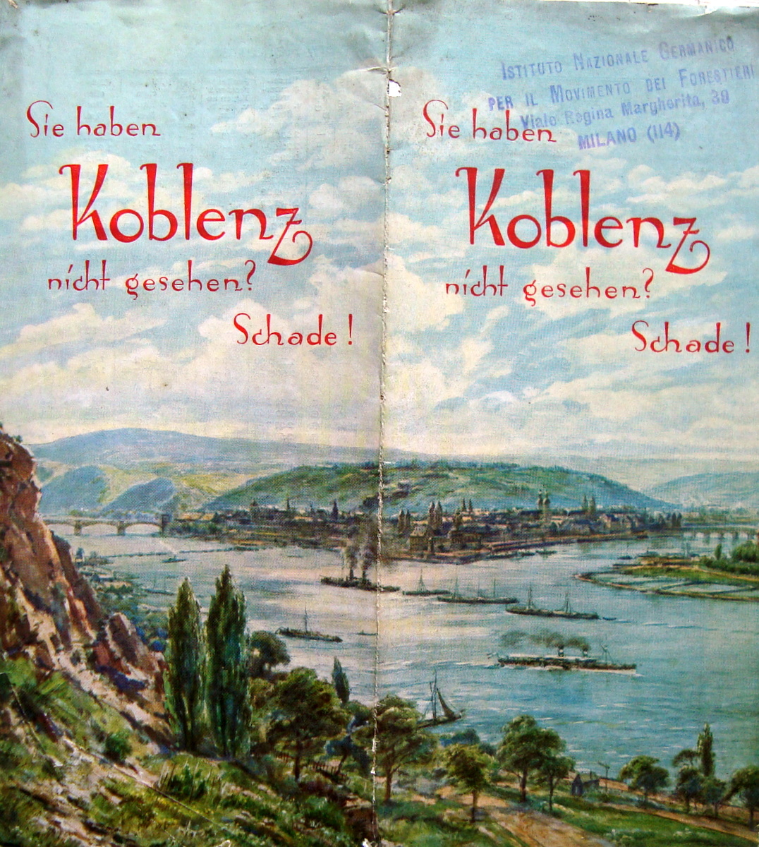 Brossura KOBLENZ anni '20 Germania Reno
