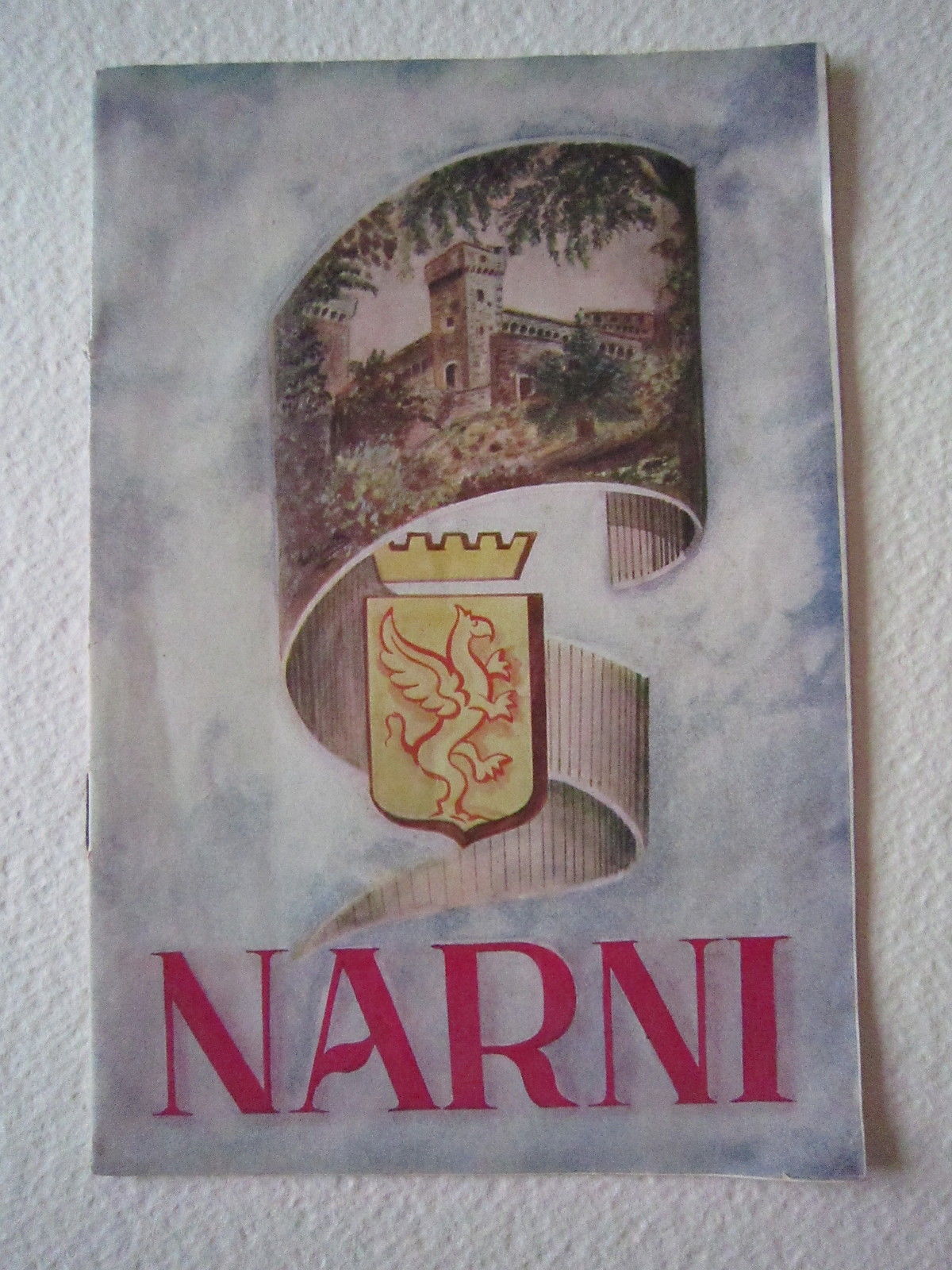 Brossura Pubblicitaria Narni Terni 1951 Umbria Storia Locale Pianta turistica