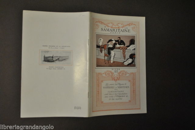 Brossura Pubblicitaria Pellicce Moda Pelli la Samaritaine Parigi Design 1912