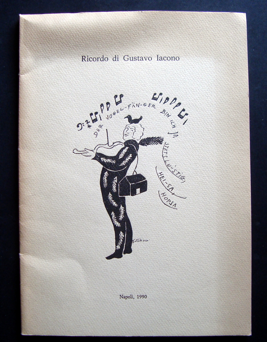 BROSSURA RICORDO DI GUSTAVO IACONE GIGLIO 1990 FILOSOFIA MEDICINA PSICOLOGIA