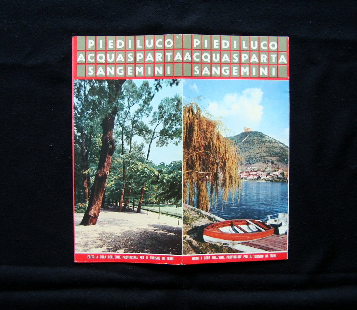 Brossura turistica Terni Piediluco Acquasparta Sangemini Turismo