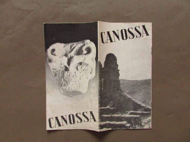 Brossura Volantino Canossa Viaggi Turismo Storia Locale Pubblicit‡ Anni 50