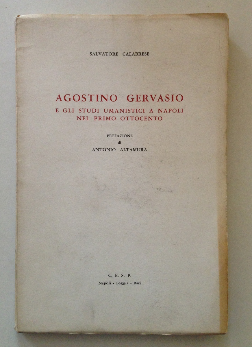 CALABRESE AGOSTINO GERVASIO E GLI STUDI UMANISTICI A NAPOLI NEL …