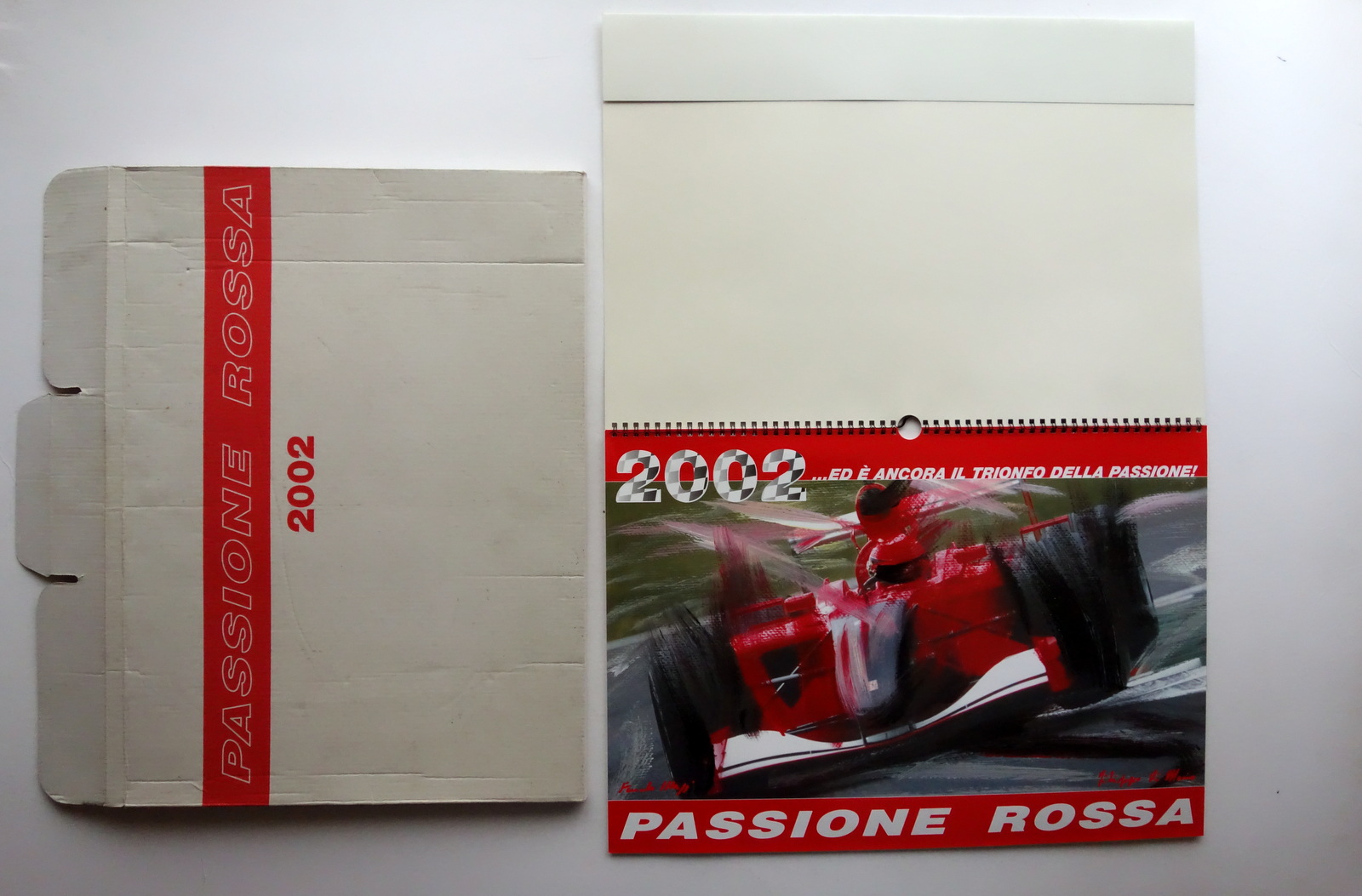 Calendario Ferrari 2002 Passione Rossa Fotografie Filippo di Mario Ottimo