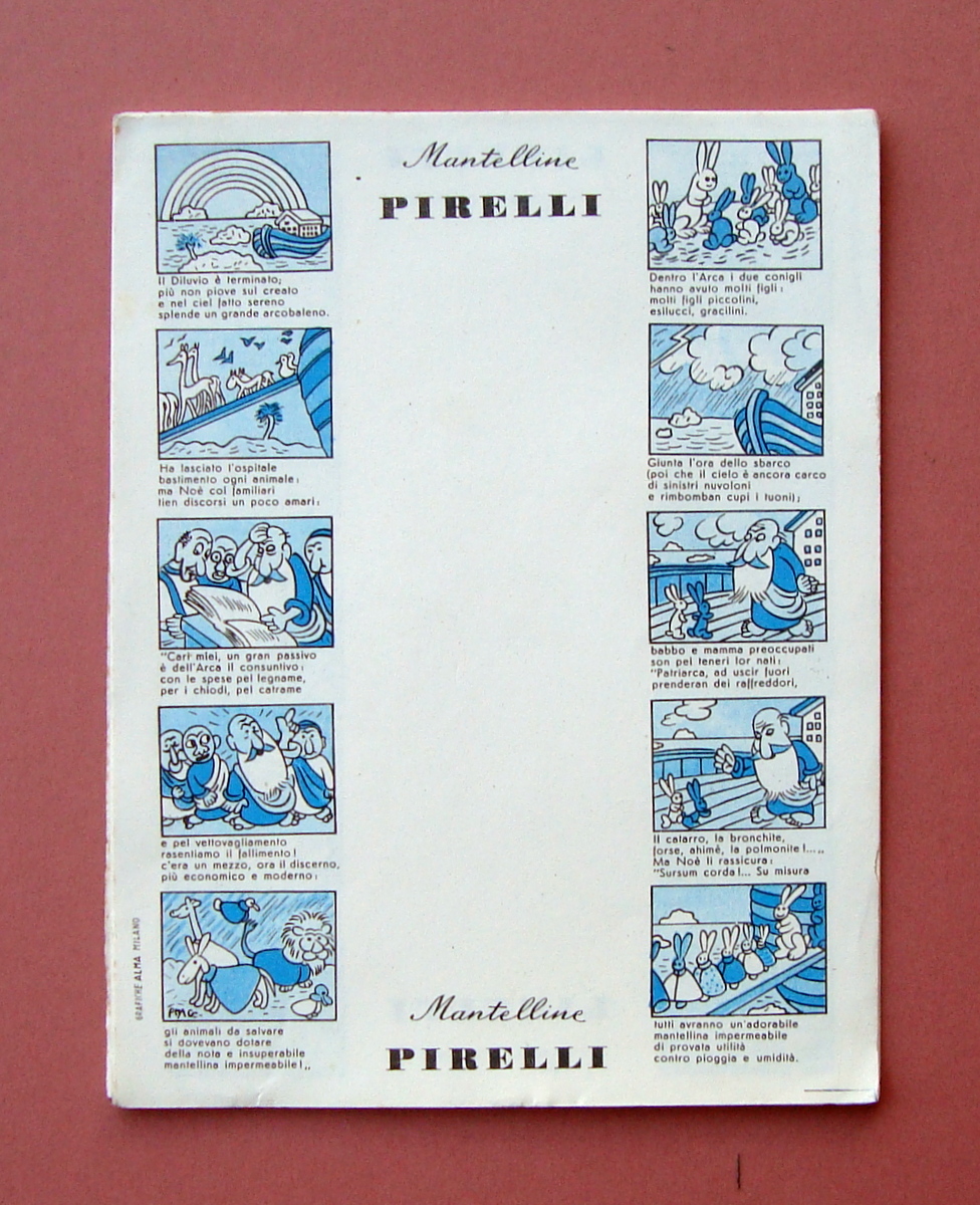 Carta Assorbente Mantelline Pirelli Grafiche Alma Milano