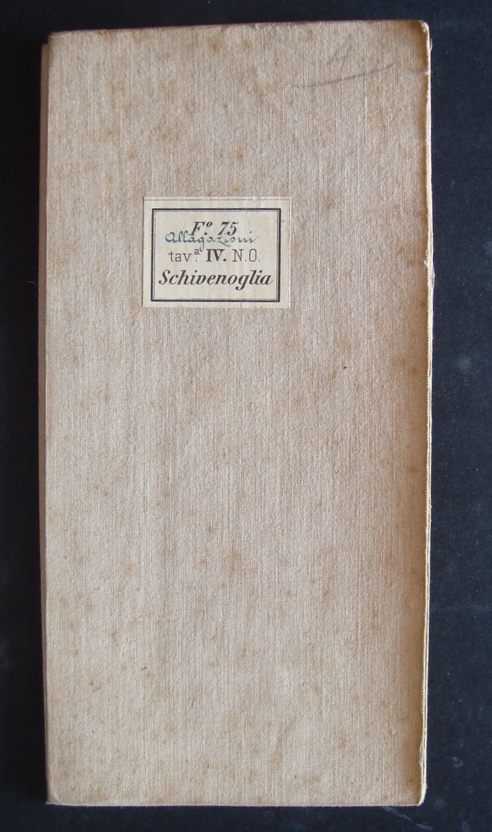 CARTA F.75 DELLA CARTA D'ITALIA IGM TELATA SCHIVENOGLIA 1893