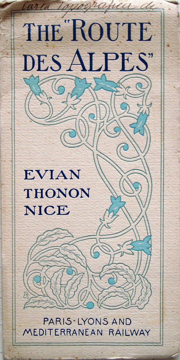 Carta topografica The Route des Alpes primi 900 Evian Les …