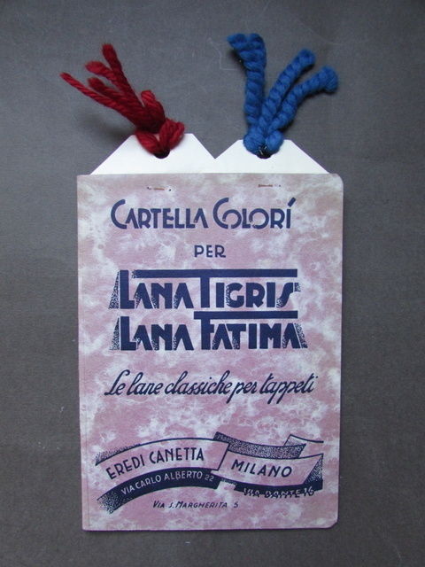 Cartella Colori Lana Tigris Fatima Eredi Canetta Milano Tappeti Cuscini